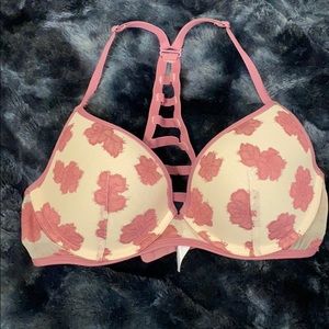 PINK floral bra
